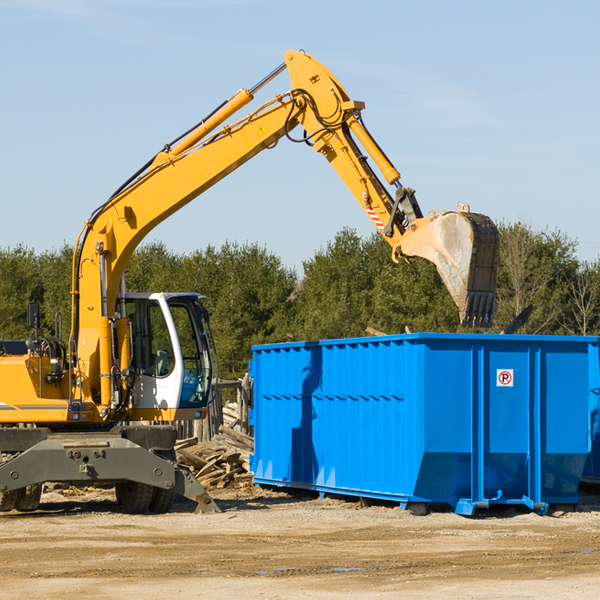 what size residential dumpster rentals are available in North Brunswick NJ